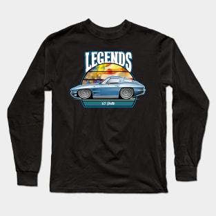 Cartooned Legends Corvette C2 Stingray Long Sleeve T-Shirt